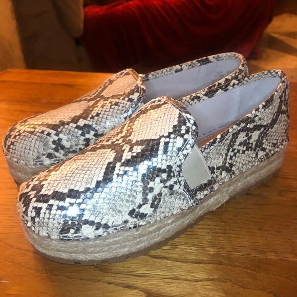 Circus by Sam Edelman Faux Snake Skin Platform Espadrille Slip On Shoes Sz 7.5 - Picture 3 of 7